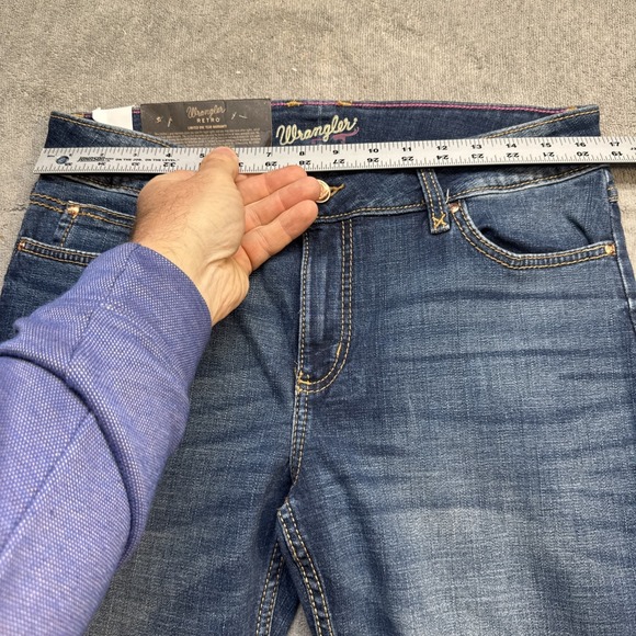 Wrangler Retro Bootcut Jeans Women's‎ 11x34 Western Mid Rise Stretch Denim - Picture 3 of 12